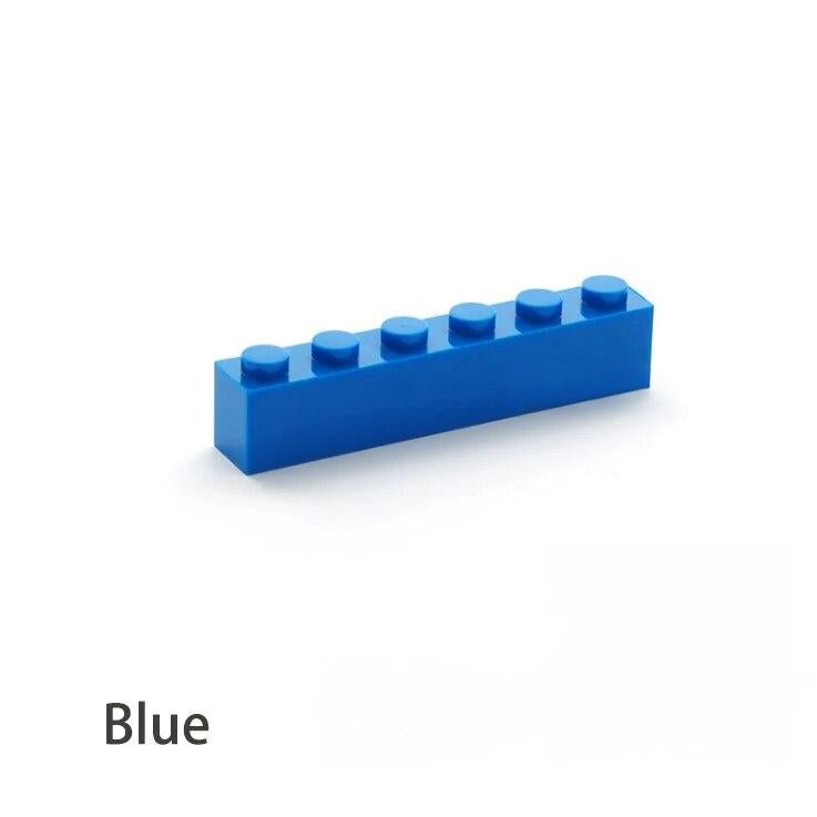 1x6 Dots - Building Blocks Thick Bricks - 40pcs