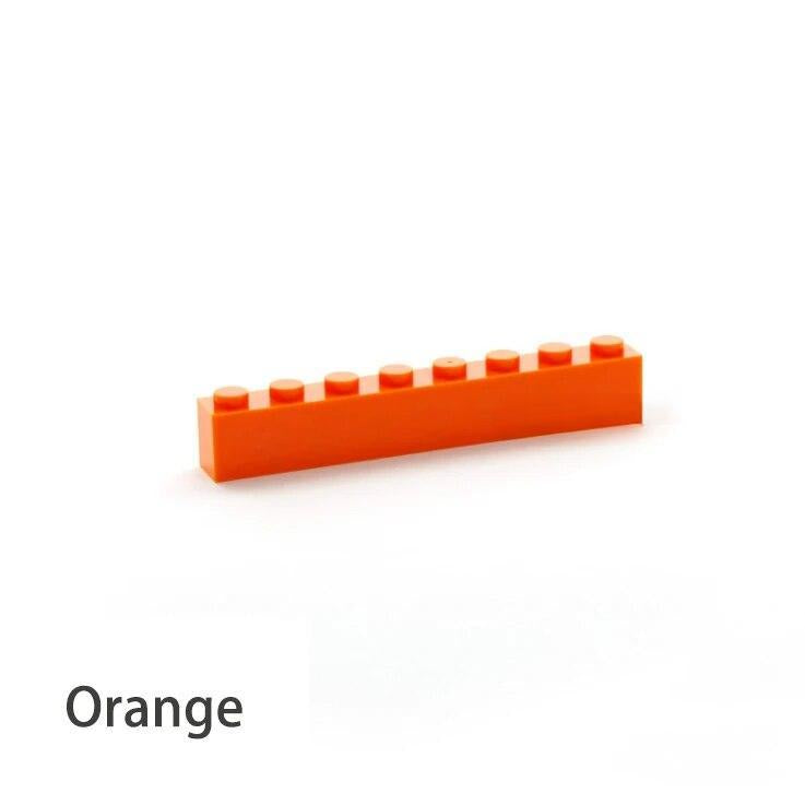 1x8 Dots - Building Blocks Thick Bricks