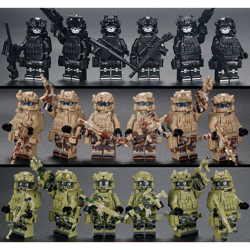 SWAT, Ghost Commandos, and Special Forces Mini Figures