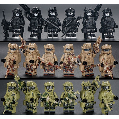 SWAT, Ghost Commandos, and Special Forces Mini Figures